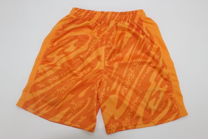 24/25 Atletico Madrid Goalkeeper Orange Kids Soccer Jersey And Shorts