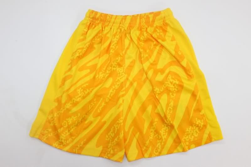 24/25 Barcelona Goalkeeper Yellow Kids Soccer Jersey And Shorts