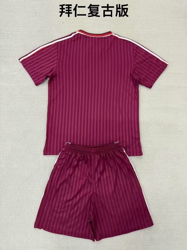 24/25 Bayern Munich Red Kids Soccer Jersey And Shorts