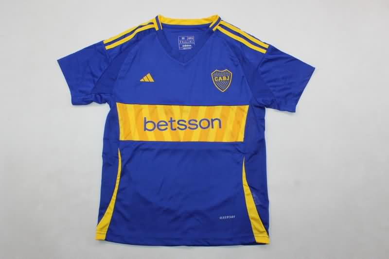 24/25 Boca Juniors Home Kids Soccer Jersey And Shorts