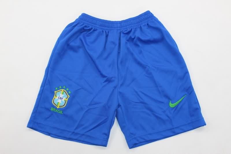 2024 Brazil Copa America Home Kids Soccer Jersey And Shorts