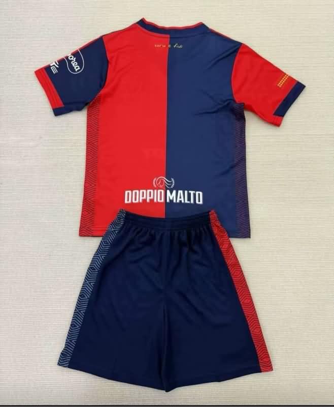24/25 Cagliari Home Kids Soccer Jersey And Shorts