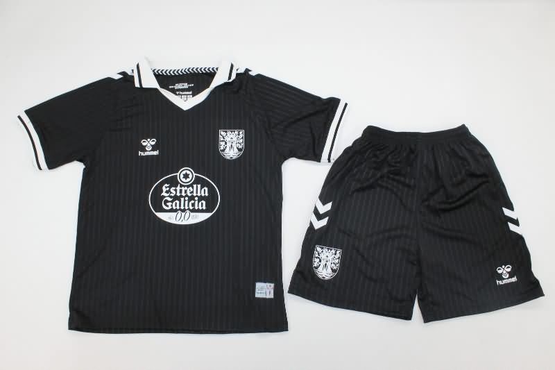 100th Celta Anniversary Black Kids Soccer Jersey And Shorts