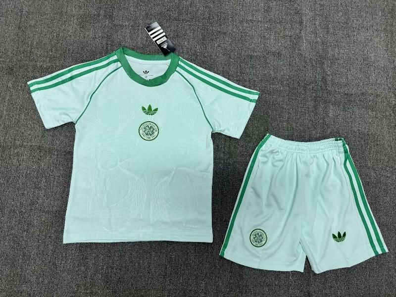 24/25 Celtic Green Kids Soccer Jersey And Shorts