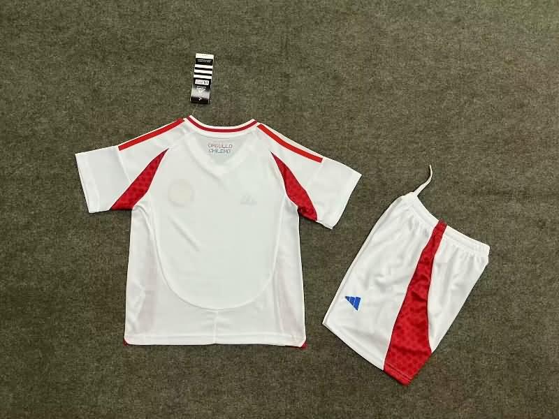 2024 Chile Copa America Away Kids Soccer Jersey And Shorts
