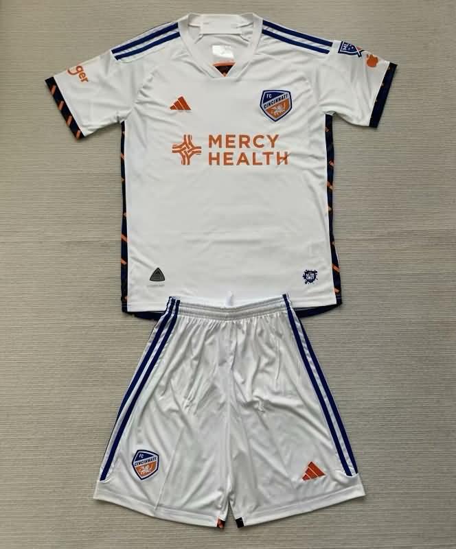 2024 Cincinnati Away Kids Soccer Jersey And Shorts