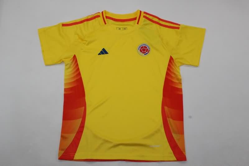 2024 Colombia Copa America Home Kids Soccer Jersey And Shorts