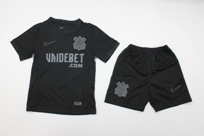 2024 Corinthians Away Kids Soccer Jersey And Shorts