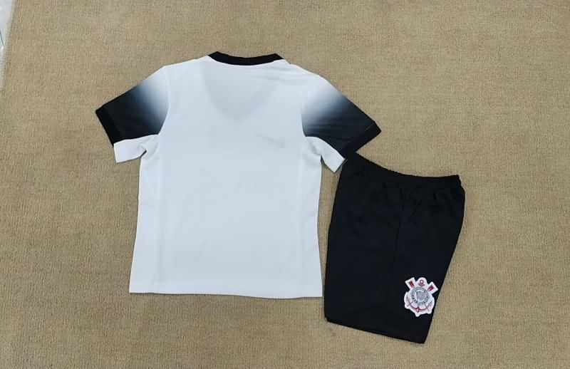 2024 Corinthians Home Kids Soccer Jersey And Shorts