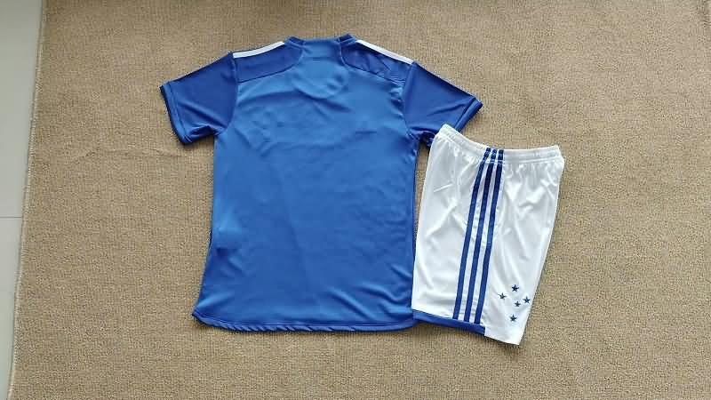 2024 Cruzeiro Home Kids Soccer Jersey And Shorts