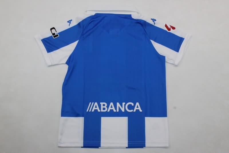 24/25 Deportivo La Coruna Home Kids Soccer Jersey And Shorts