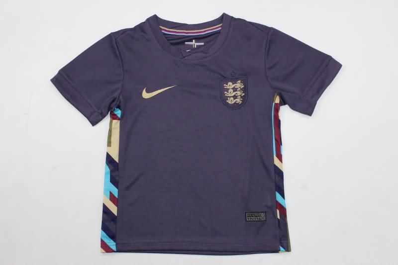 2024 England Away Kids Soccer Jersey And Shorts