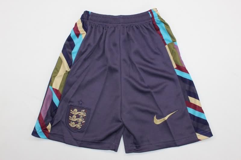 2024 England Away Kids Soccer Jersey And Shorts