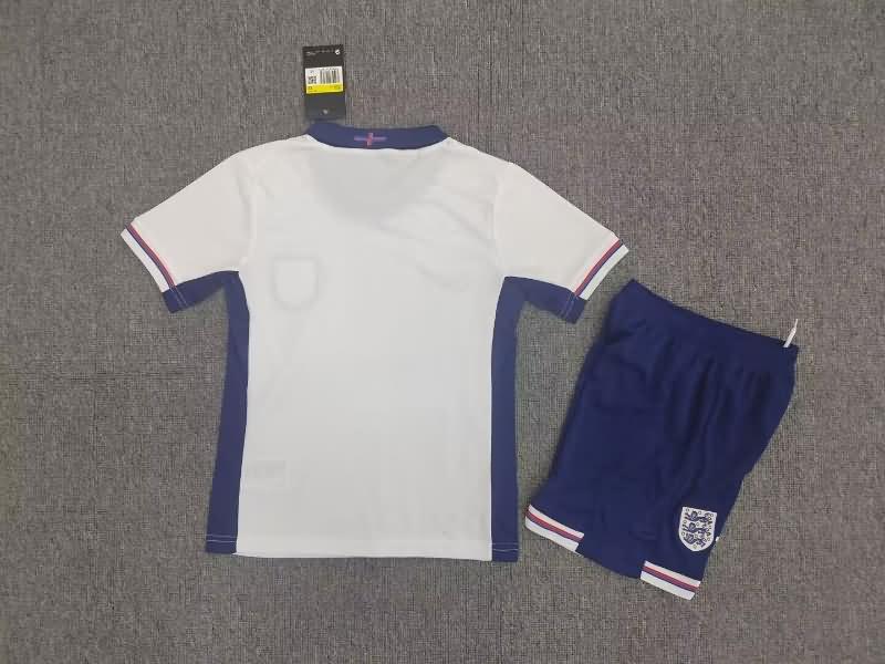 2024 England Home Kids Soccer Jersey And Shorts