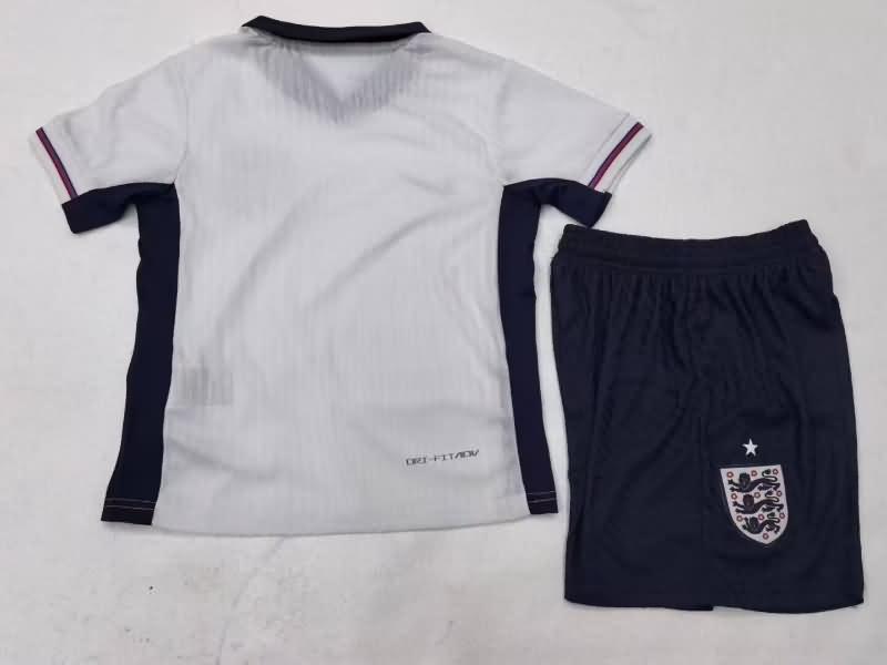 2024 England Home Kids Soccer Jersey And Shorts (Player)