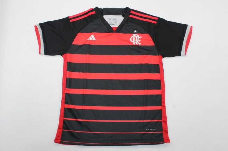 2024 Flamengo Home Kids Soccer Jersey And Shorts