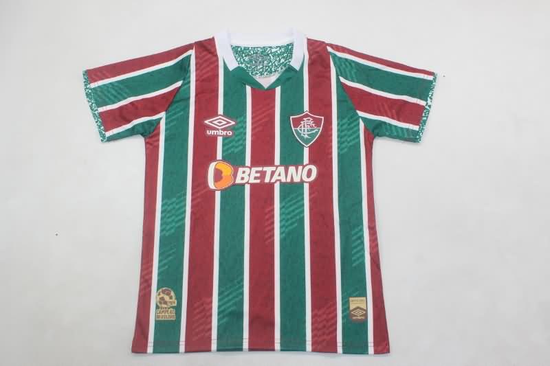 2024 Fluminense Home Kids Soccer Jersey And Shorts