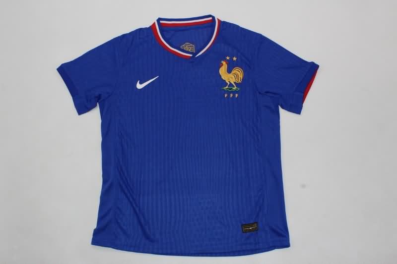 2024 France Home Kids Soccer Jersey And Shorts (Player)