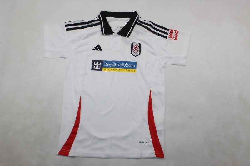 24/25 Fulham Home Kids Soccer Jersey And Shorts
