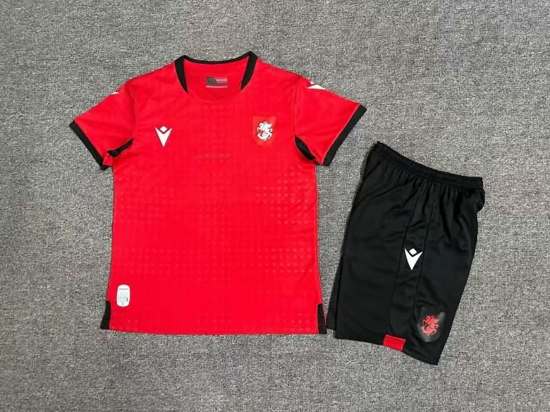 2024 Georgia Away Kids Soccer Jersey And Shorts