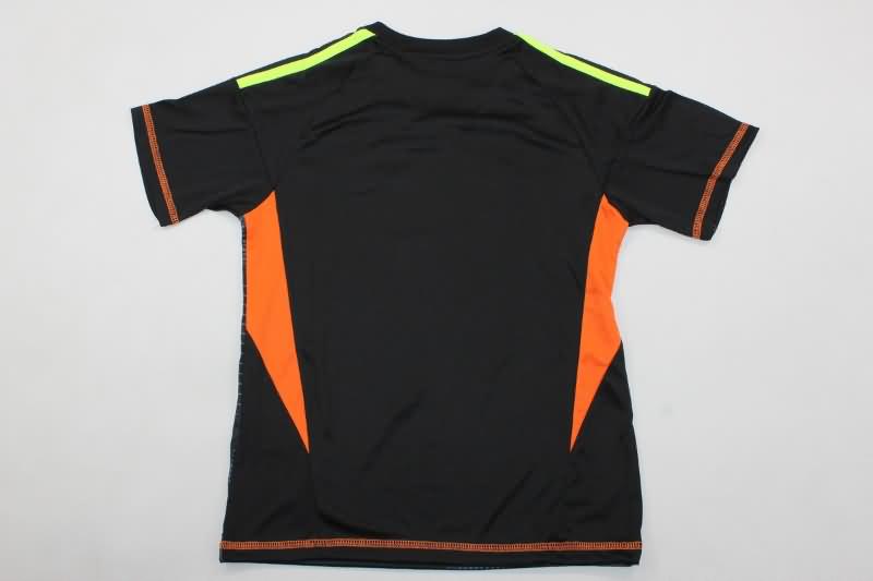 2024 Germany Goalkeeper Black Kids Soccer Jersey And Shorts