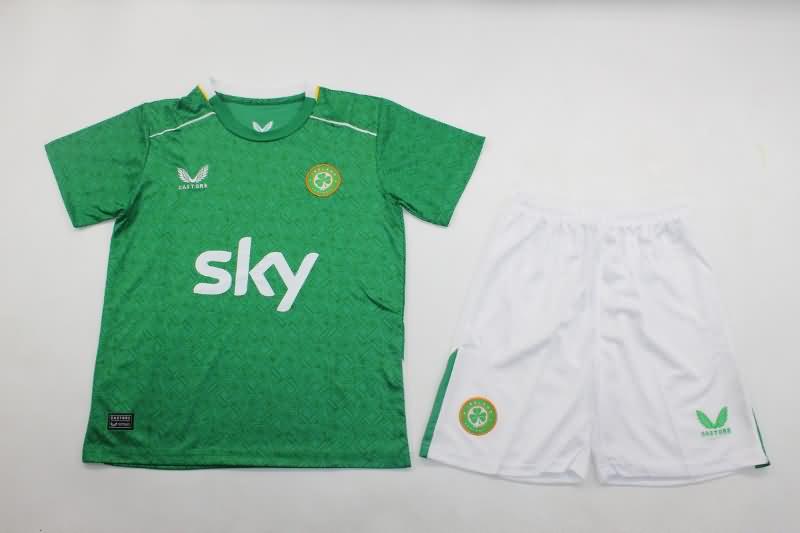 2024 Ireland Home Kids Soccer Jersey And Shorts