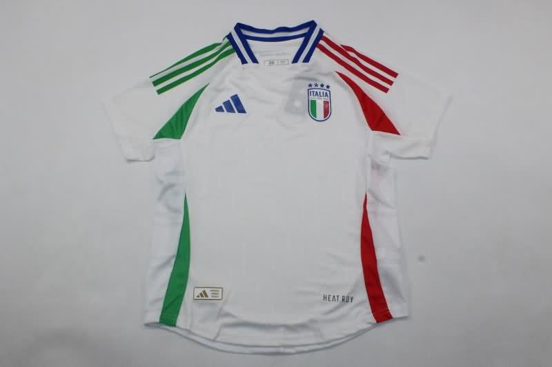 2024 Italy Away Kids Soccer Jersey And Shorts (Player)