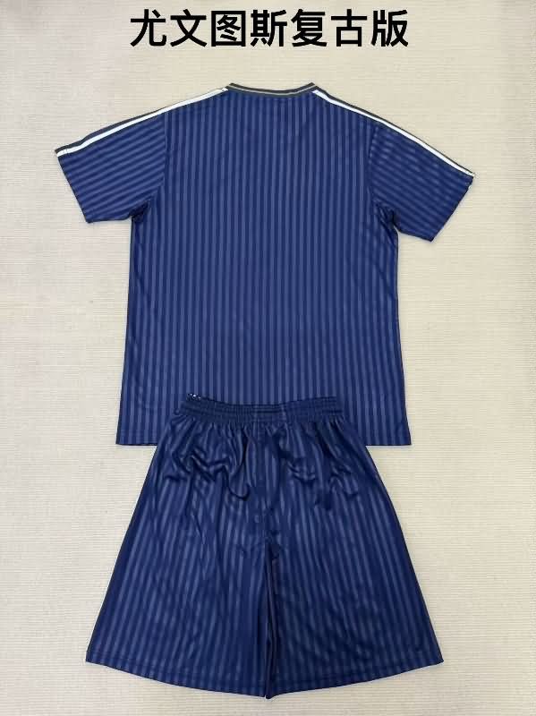 24/25 Juventus Dark Blue Kids Soccer Jersey And Shorts
