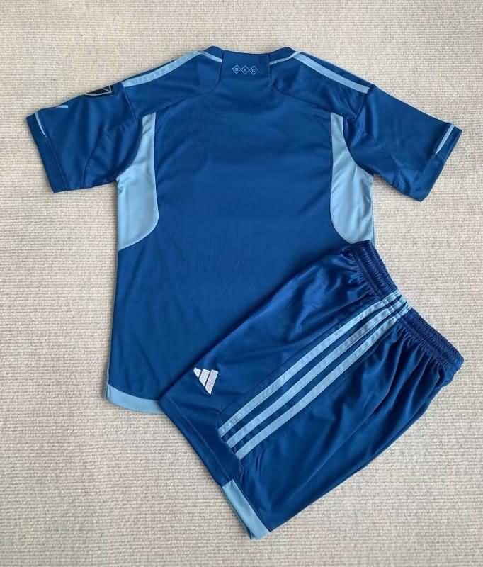 2024 Kansas City Away Kids Soccer Jersey And Shorts