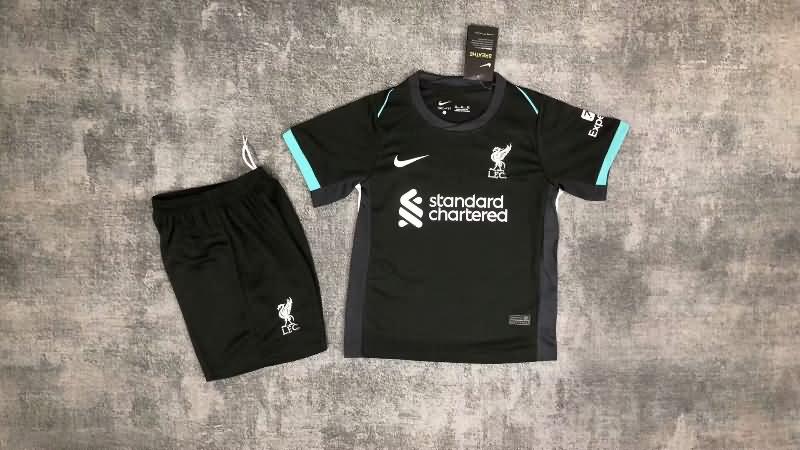 24/25 Liverpool Away Kids Soccer Jersey And Shorts Leaked