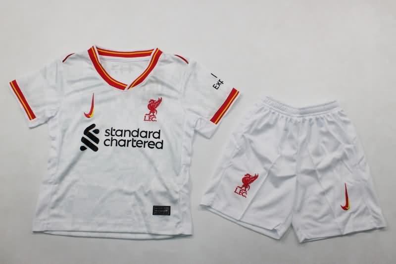 24/25 Liverpool Third Kids Soccer Jersey And Shorts Leaked