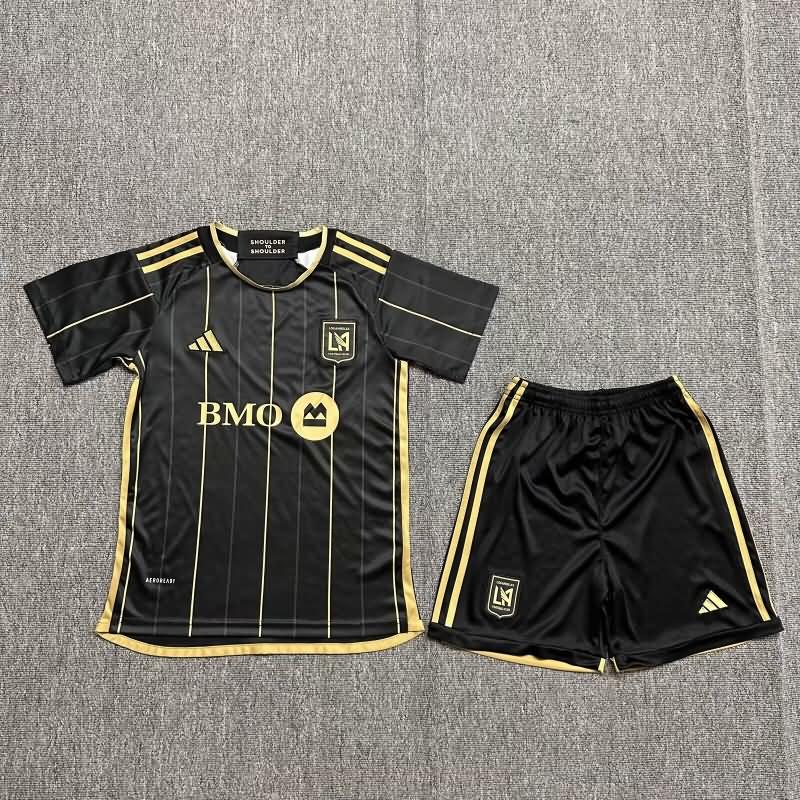 2024 Los Angeles FC Home Kids Soccer Jersey And Shorts