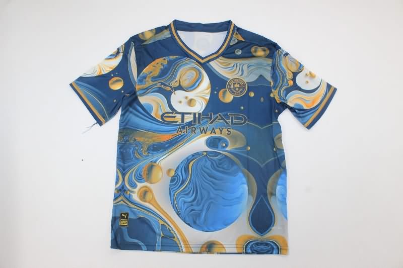 24/25 Manchester City Special Kids Soccer Jersey And Shorts