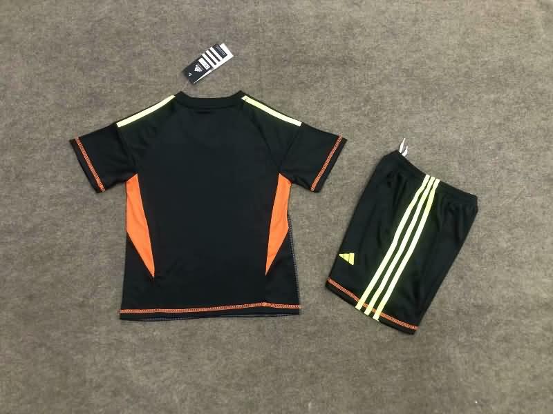 2024 Mexico Copa America Goalkeeper Black Kids Soccer Jersey And Shorts