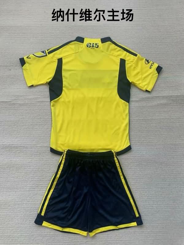 2024 Nashville Home Kids Soccer Jersey And Shorts