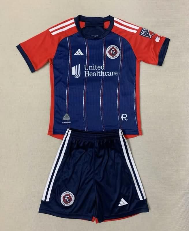 2024 New England Home Kids Soccer Jersey And Shorts