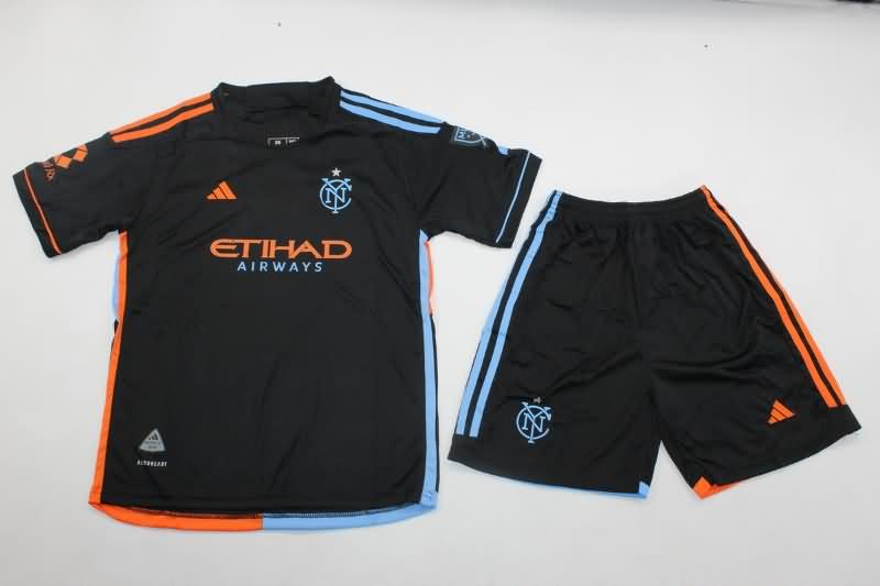 2024 New York City Away Kids Soccer Jersey And Shorts