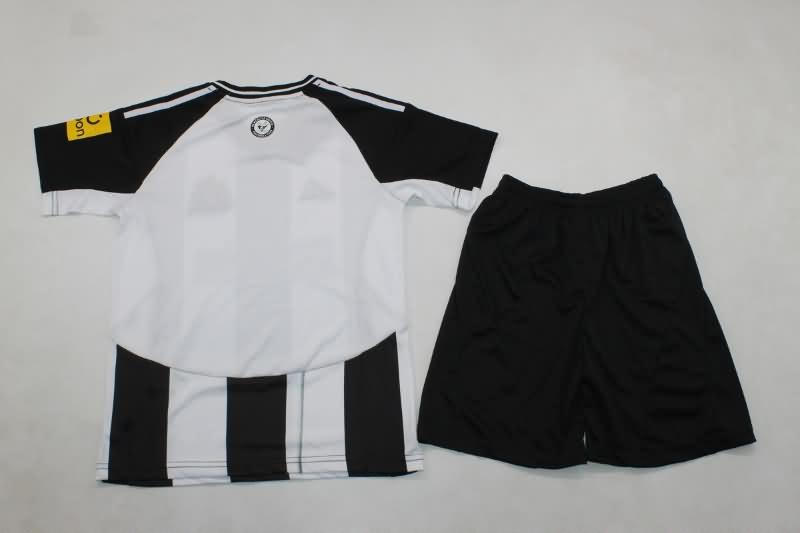 24/25 Newcastle United Home Kids Soccer Jersey And Shorts Leaked