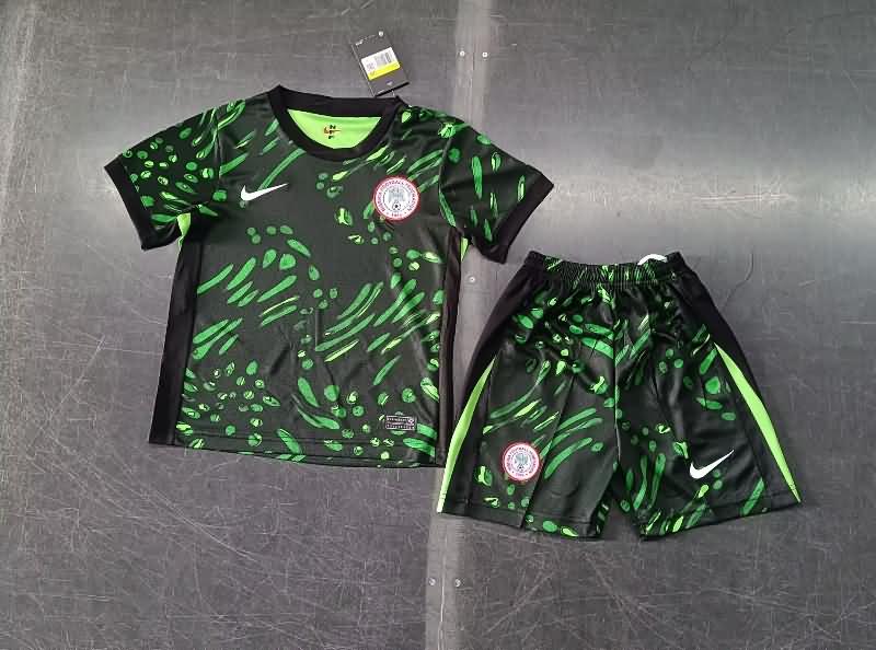 2024 Nigeria Green Kids Soccer Jersey And Shorts
