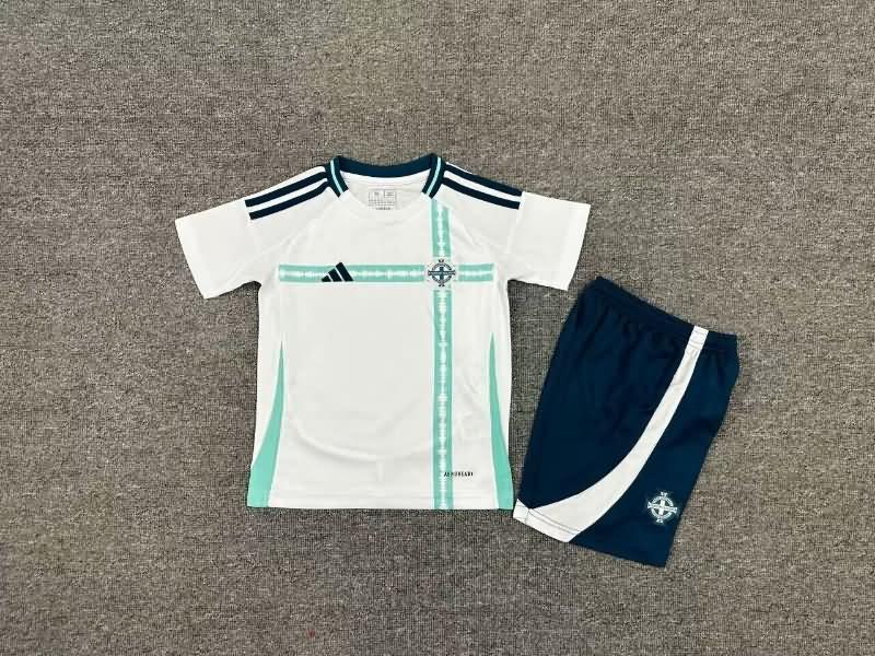 2024 Northern Ireland Away Kids Soccer Jersey And Shorts