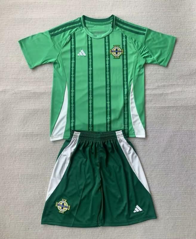 2024 Northern Ireland Home Kids Soccer Jersey And Shorts