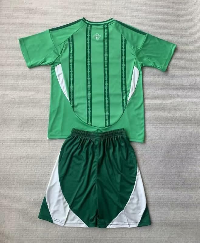 2024 Northern Ireland Home Kids Soccer Jersey And Shorts