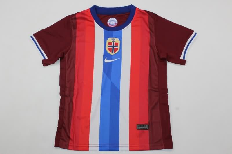 2024 Norway Home Kids Soccer Jersey And Shorts