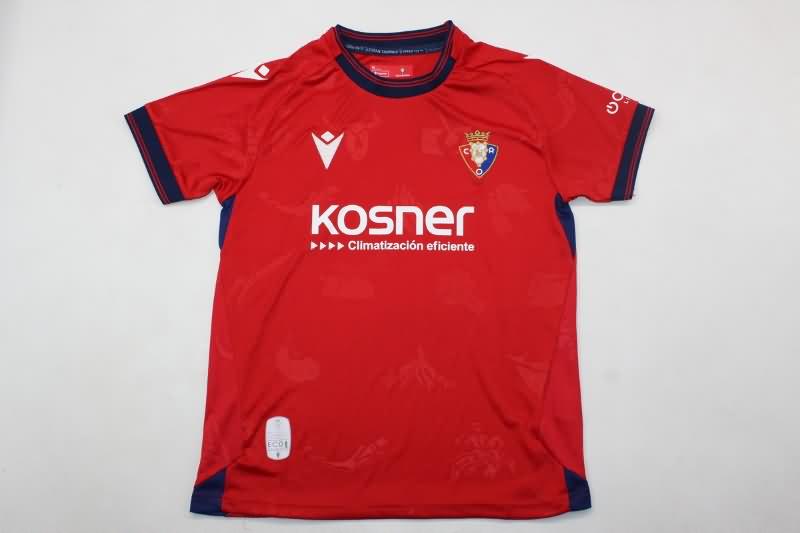 24/25 Osasuna Home Kids Soccer Jersey And Shorts