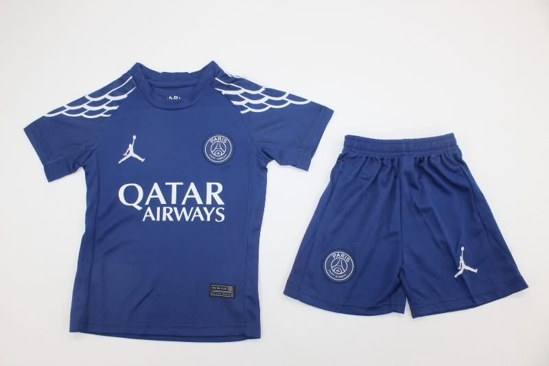 24/25 Paris St Germain Fourth Kids Soccer Jersey And Shorts