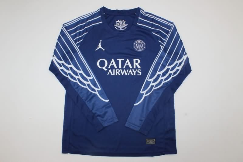 24/25 Paris St Germain Fourth Long Sleeve Kids Soccer Jersey And Shorts
