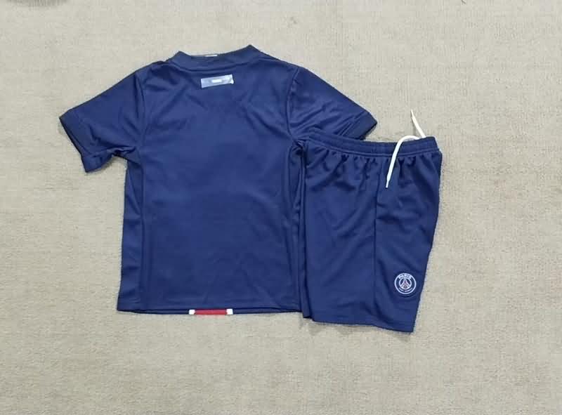 24/25 Paris St Germain Home Kids Soccer Jersey And Shorts Leaked