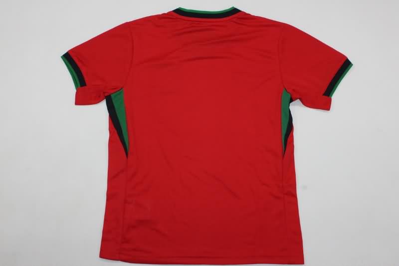 2024 Portugal Home Kids Soccer Jersey And Shorts