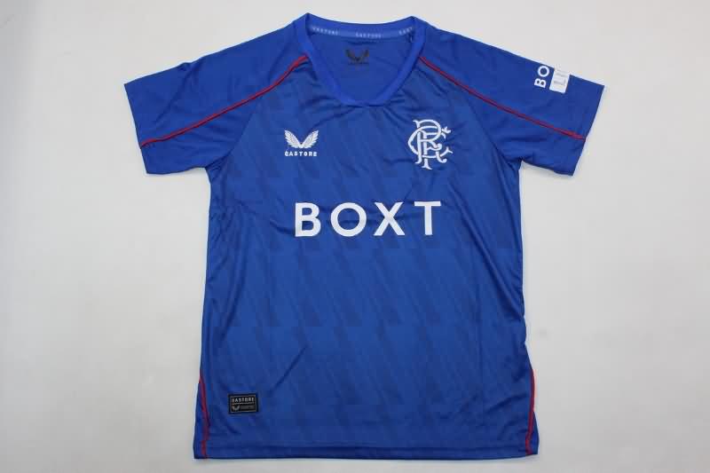 24/25 Rangers Home Kids Soccer Jersey And Shorts