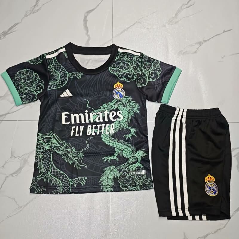 24/25 Real Madrid Special Kids Soccer Jersey And Shorts 05